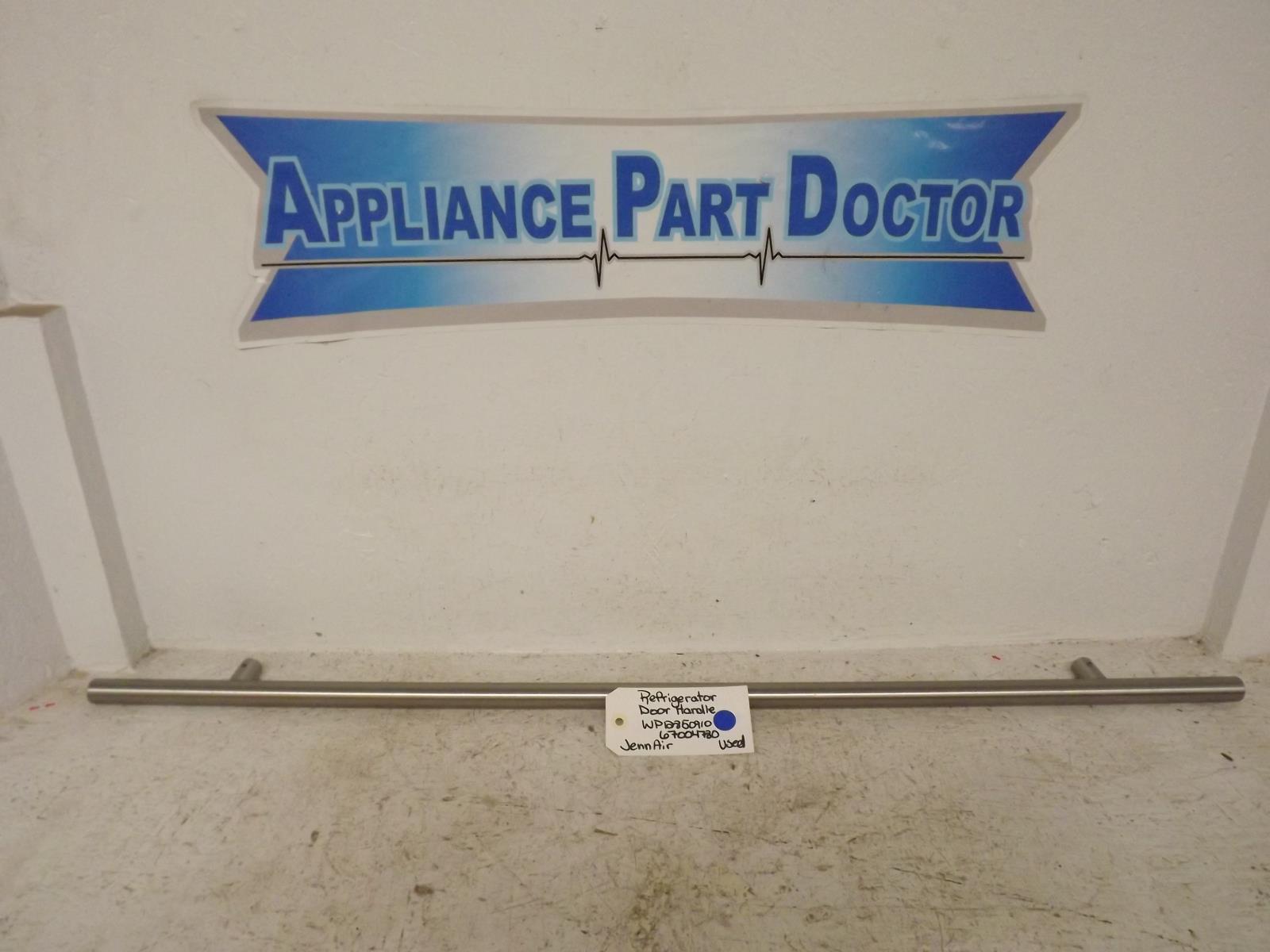 JennAir Refrigerator WP12850910 67004780 Refrigerator Door Handle Used JennAir Refrigerator WP12850910 67004780 Refrigerator Door Handle Used